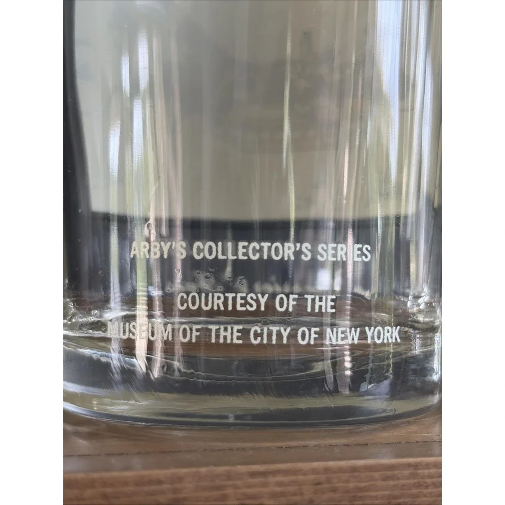 Lot 2, 1981 Currier & Ives The Sleigh Race Arby's Collector's Series 12 oz Glass